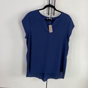 Silk V neck blouse